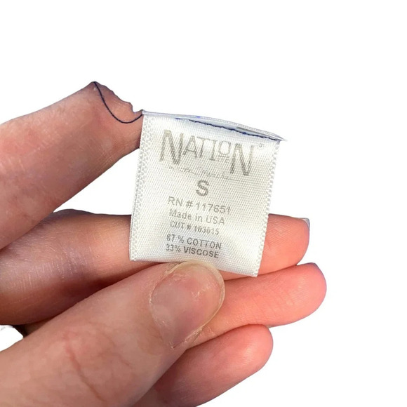 Nation LTD Clara Cold Shoulder Sweatshirt Top Blue Size Small - Picture 8 of 9